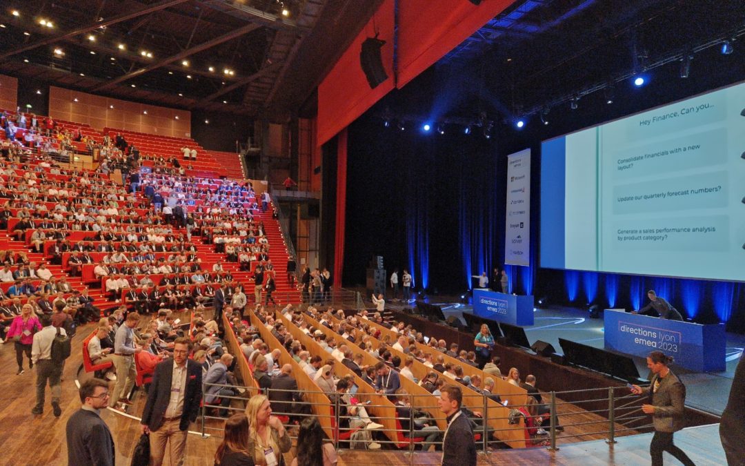 The stage at Directions 4 partners EMEA 2023 Lyon